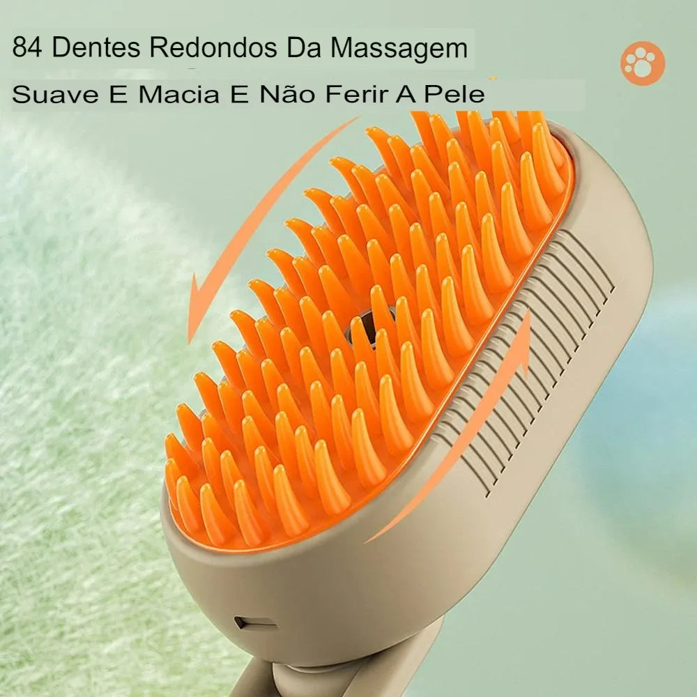 3 in 1 Steam Brush for Cat/Dog Pet Steam Hair Removal Massage Comb