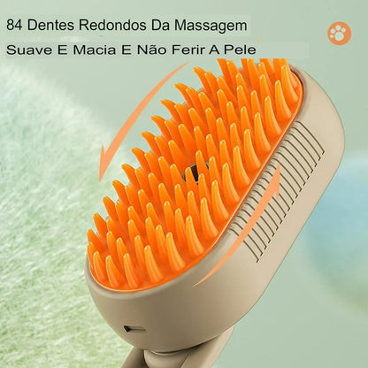 3 in 1 Steam Brush for Cat/Dog Pet Steam Hair Removal Massage Comb
