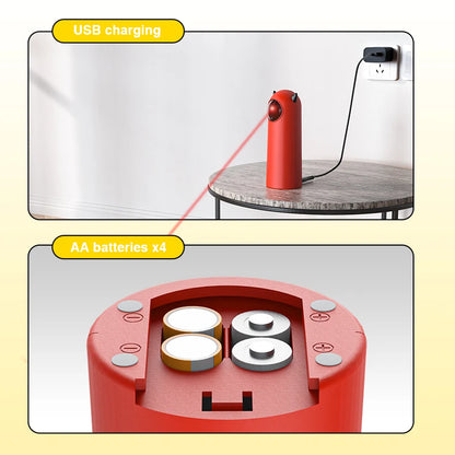 LED Laser Cat Toys Interactive Smart Teasing Pet Handheld Electronic Indoor Random Automatic Laser Cats Toy Accessories for Cat